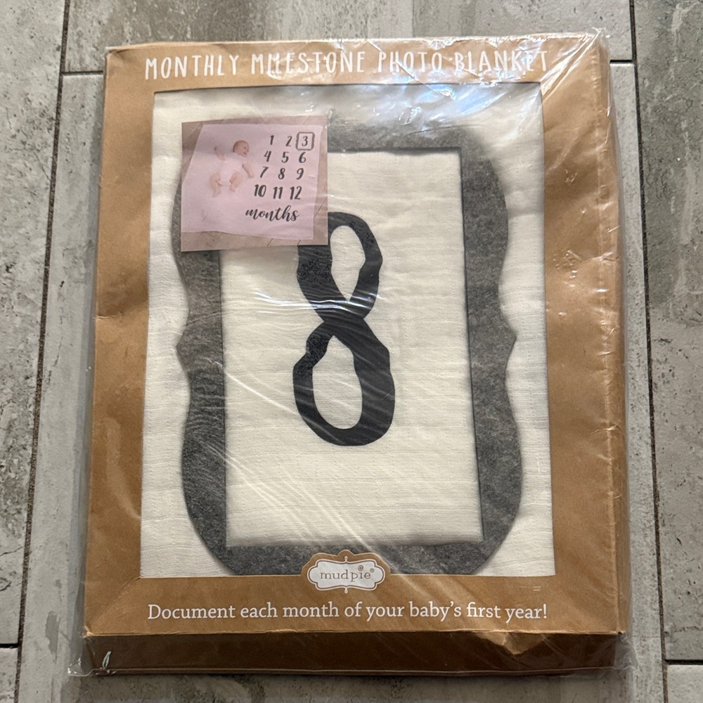 Mud Pie Monthly Milestone Photo Blanket